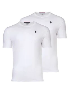 U.S. Polo Assn. Herren T-Shirt 2er Pack in weiß