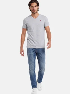 U.S. Polo Assn. Herren T-Shirt - USRiider in schwarz