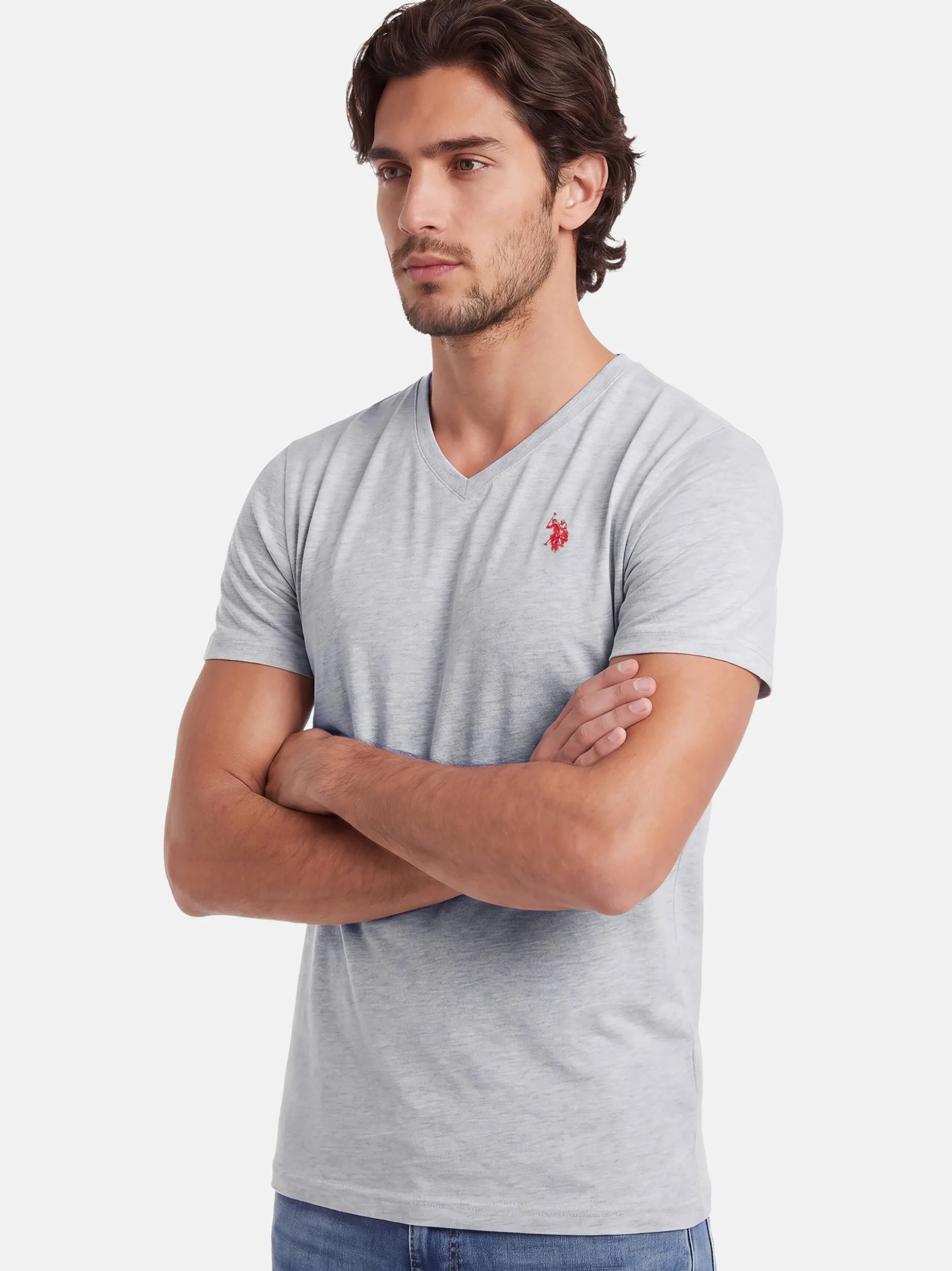 U.S. Polo Assn. Herren T-Shirt - USRiider in schwarz
