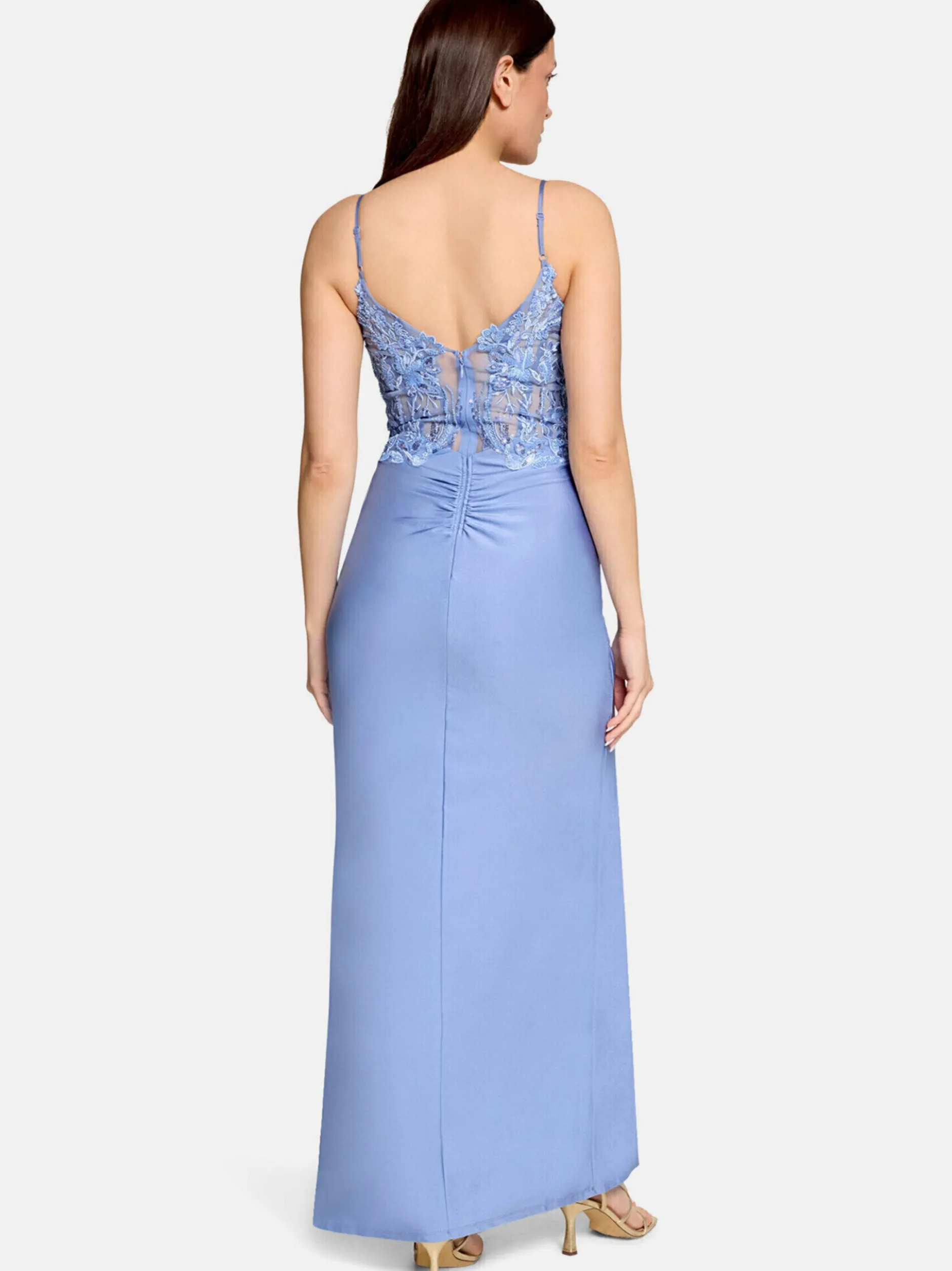Vera Mont Damen Abendkleid in hellblau