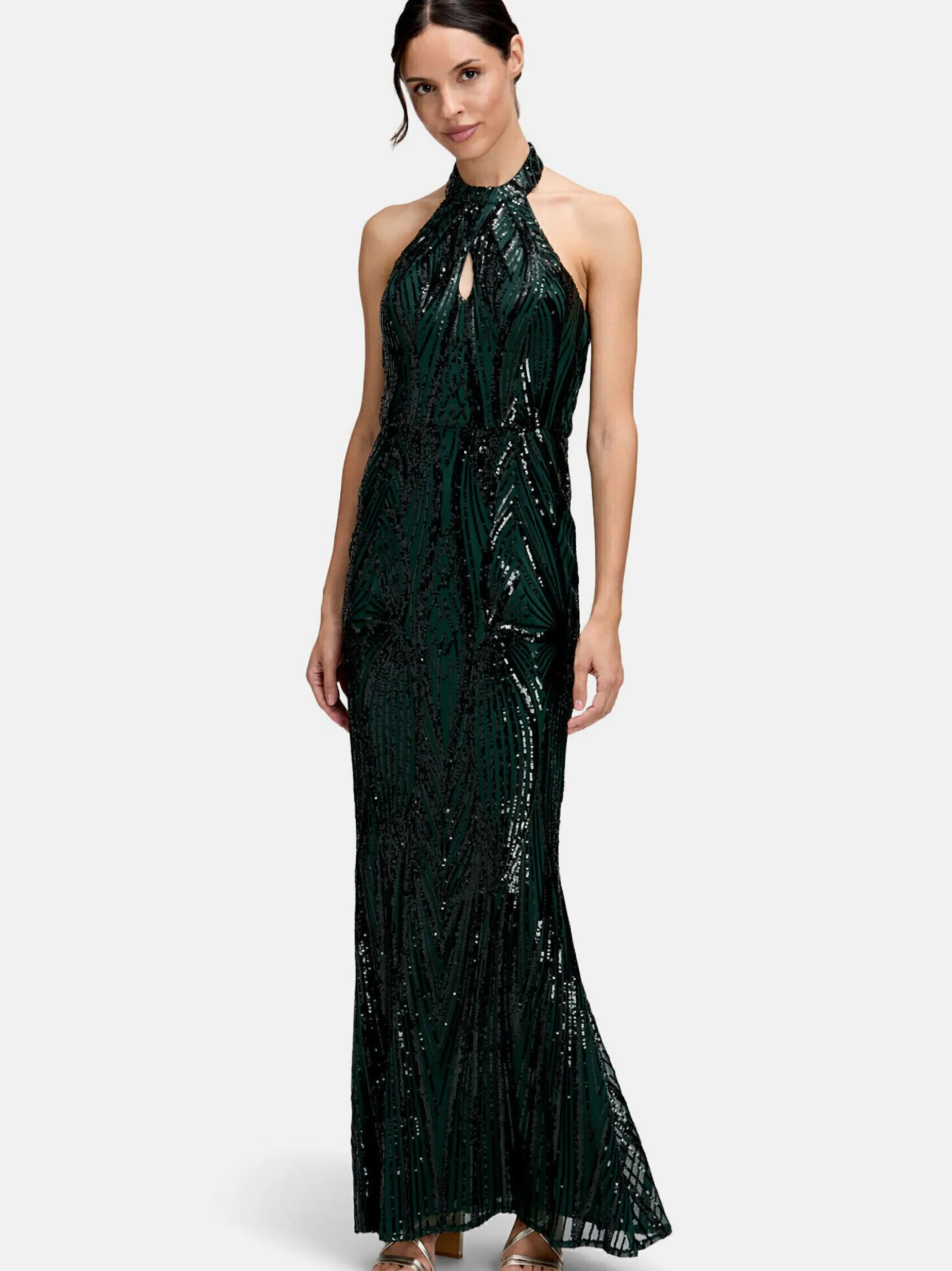 Vera Mont Damen Abendkleid in grün