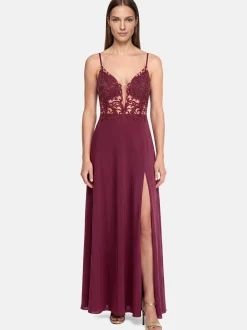 Vera Mont Damen Abendkleid in bordeaux