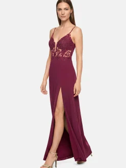 Vera Mont Damen Abendkleid in bordeaux