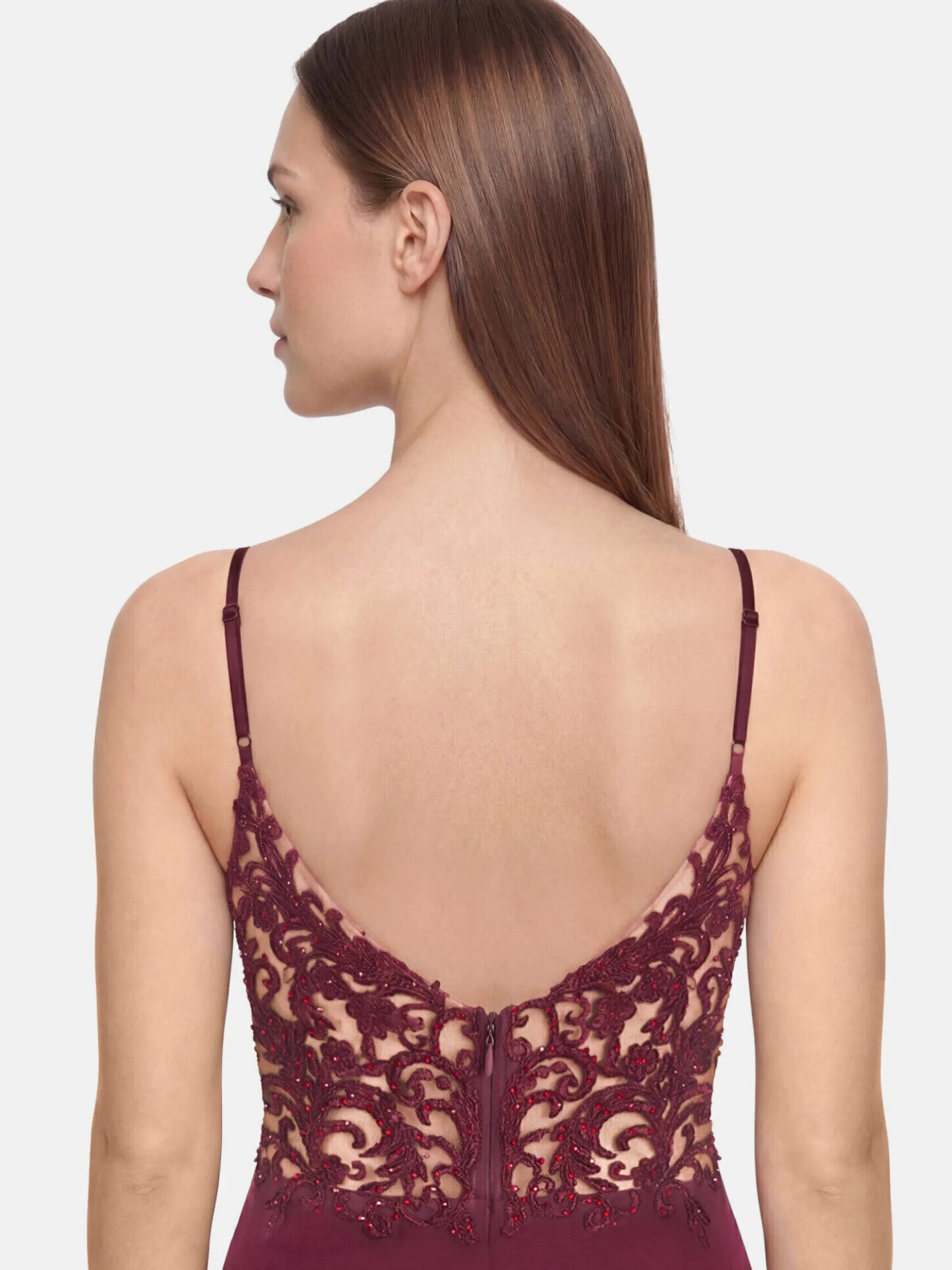 Vera Mont Damen Abendkleid in bordeaux