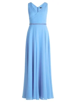Vera Mont Damen Abendkleid in hellblau blau