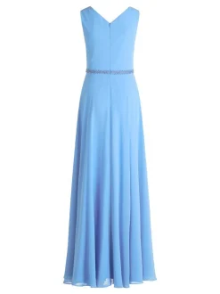 Vera Mont Damen Abendkleid in hellblau blau