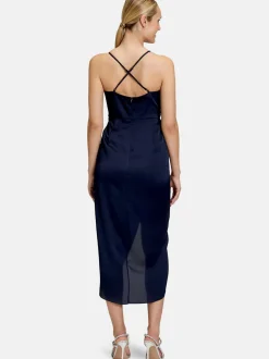 Vera Mont Damen Abendkleid in marine blau