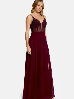 Vera Mont Damen Abendkleid in bordeaux