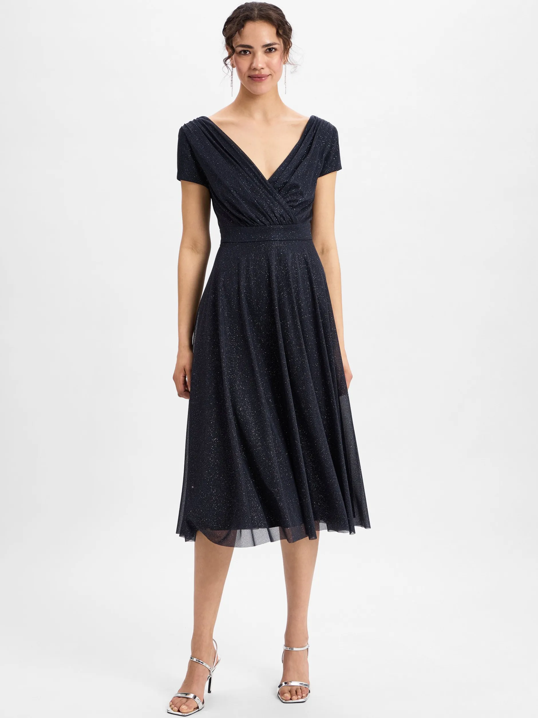 Vera Mont Damen Abendkleid in marine - Ärmel: ohne Arm