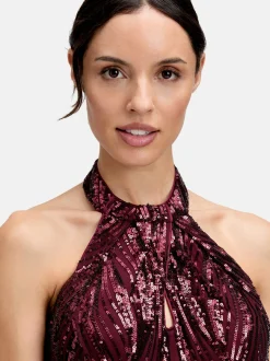 Vera Mont Damen Abendkleid in bordeaux