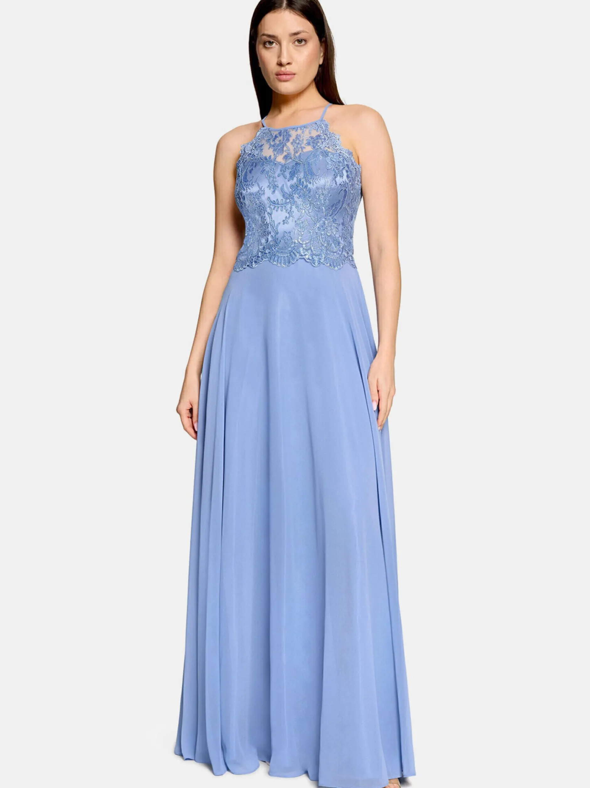 Vera Mont Damen Abendkleid in hellblau