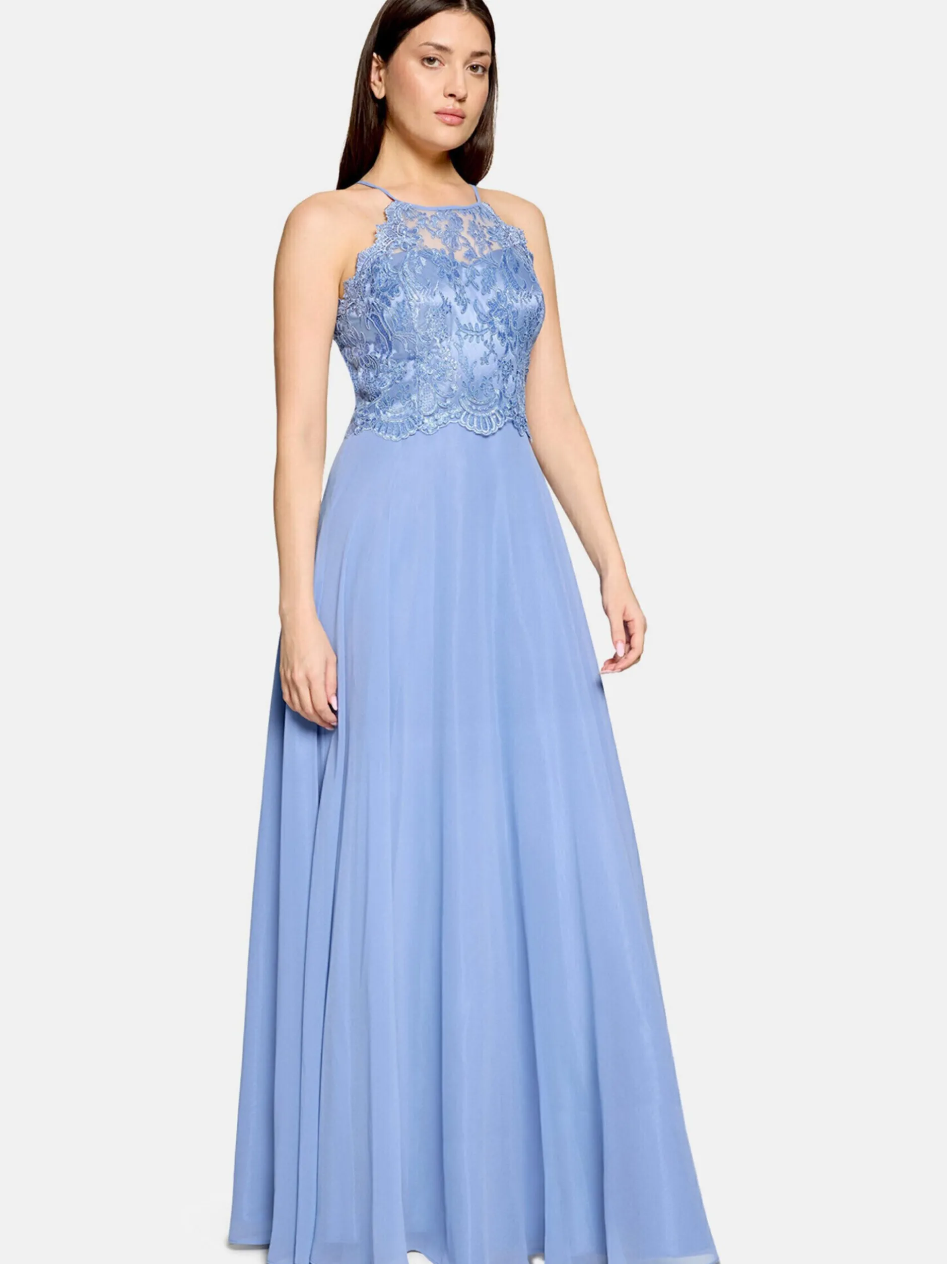 Vera Mont Damen Abendkleid in hellblau