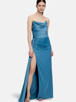 Vera Mont Damen Abendkleid in blau