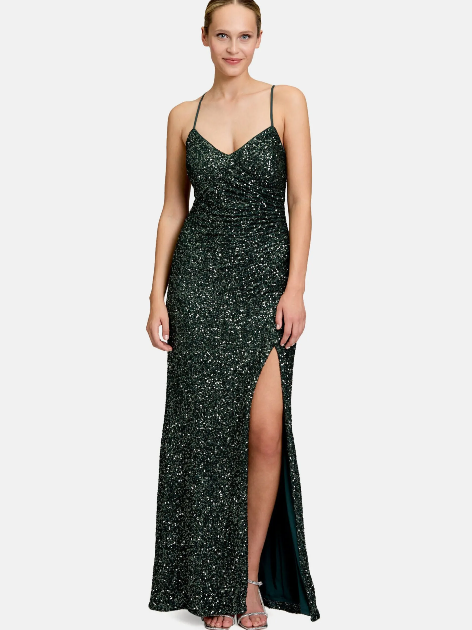 Vera Mont Damen Abendkleid in grün