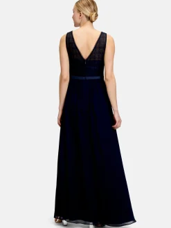 Vera Mont Damen Abendkleid in marine blau
