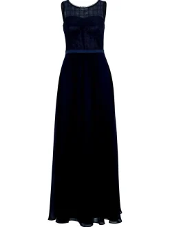 Vera Mont Damen Abendkleid in marine blau