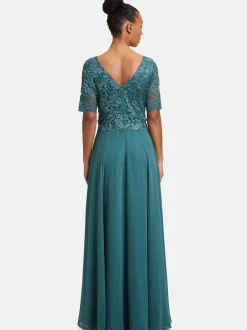 Vera Mont Damen Abendkleid in smaragd