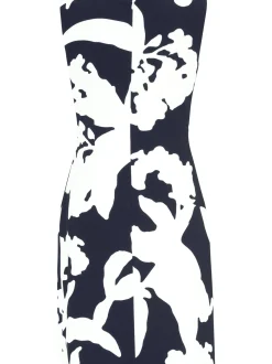 Vera Mont Damen Abendkleid in marine ecru - Länge: midi