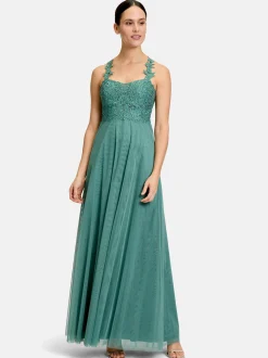 Vera Mont Damen Abiballkleid in smaragd petrol