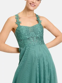 Vera Mont Damen Abiballkleid in smaragd petrol