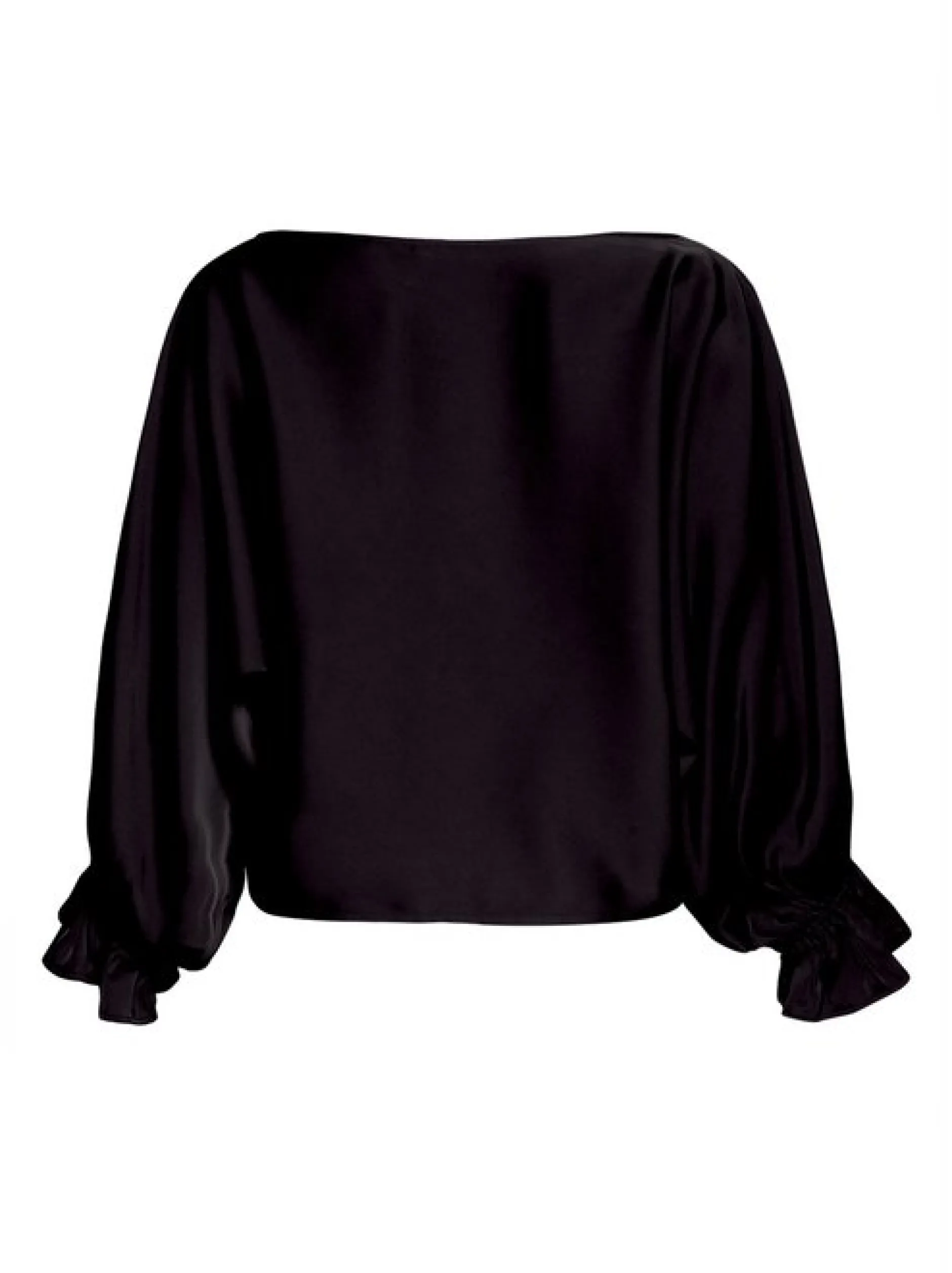 Vera Mont Damen Satin-Bluse in schwarz