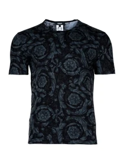 Versace Jeans Herren T-Shirt 1er Pack in schwarz