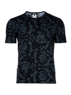Versace Jeans Herren T-Shirt 1er Pack in schwarz