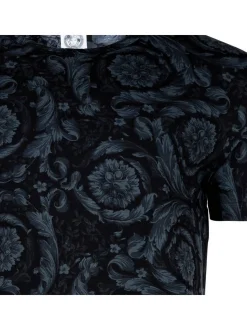 Versace Jeans Herren T-Shirt 1er Pack in schwarz