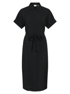 Vila Damen Blusenkleid - Hula in schwarz - Länge: mittel