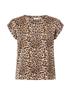 Vila Damen Blusenshirt - Viellette in camel