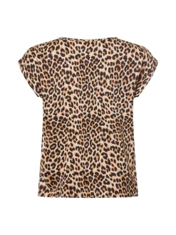 Vila Damen Blusenshirt - Viellette in camel