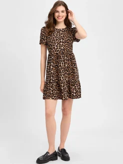 Vila Damen Kleid - VIPaya in sand schwarz - Länge: midi