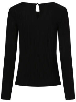 Vila Damen Langarmshirt - VIPlisa in schwarz