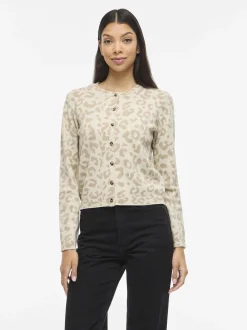 Vila Damen Strickjacke - Mayas in beige taupe