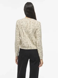 Vila Damen Strickjacke - Mayas in beige taupe