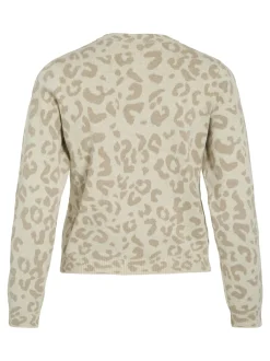 Vila Damen Strickjacke - Mayas in beige taupe