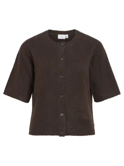 Vila Damen Strickjacke - VILiga in schoko