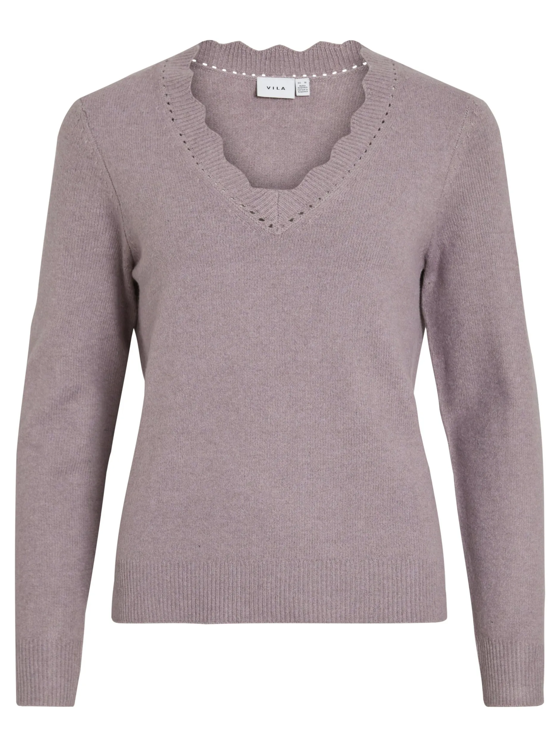 Vila Damen Strickpullover - VINikolina in altrosa