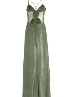 VM Damen Abendkleid in schilf - Ausschnitt: Cache-Coeur