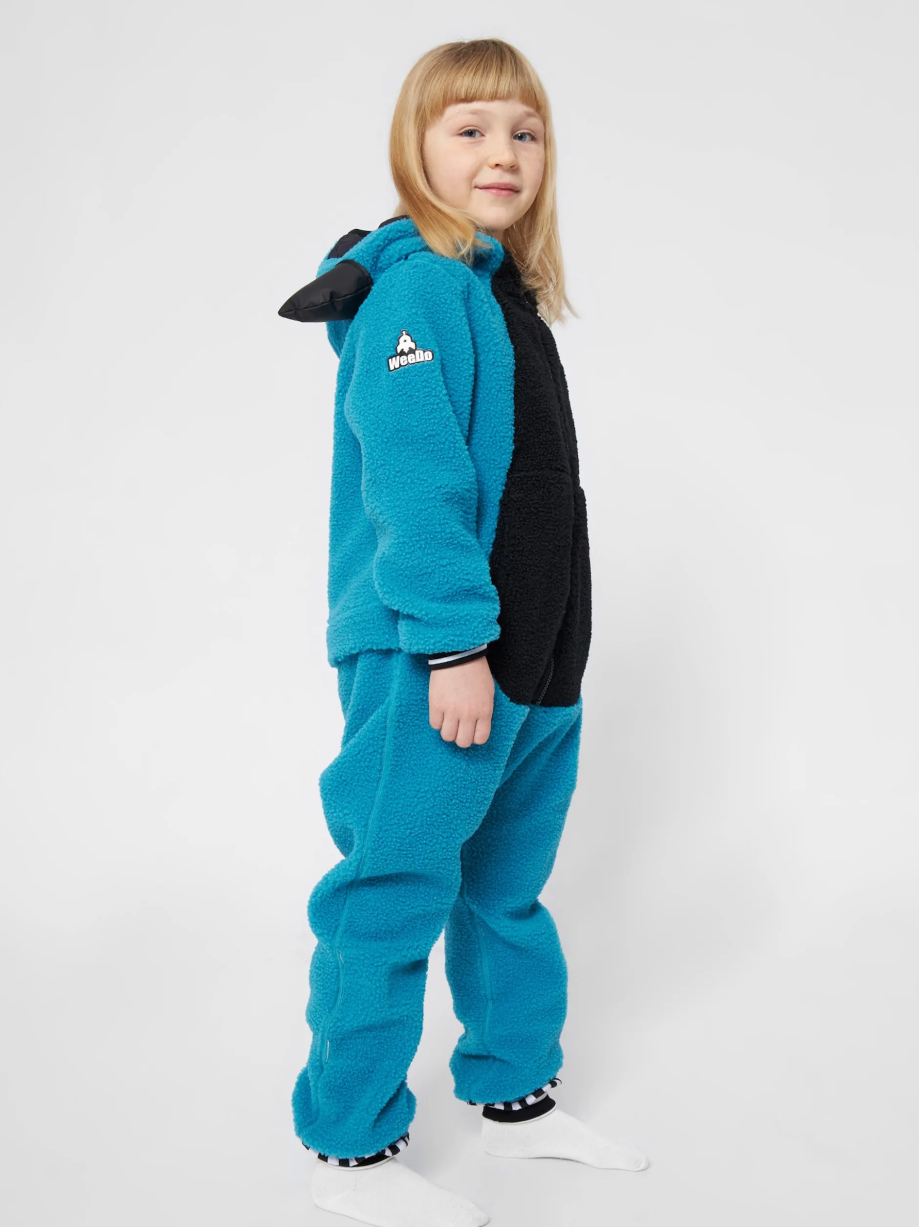 WeeDo Kinder Unisex Fleeceanzug in blau