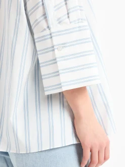Weekend Max Mara Damen Hemdbluse - Hudson in weiß hellblau