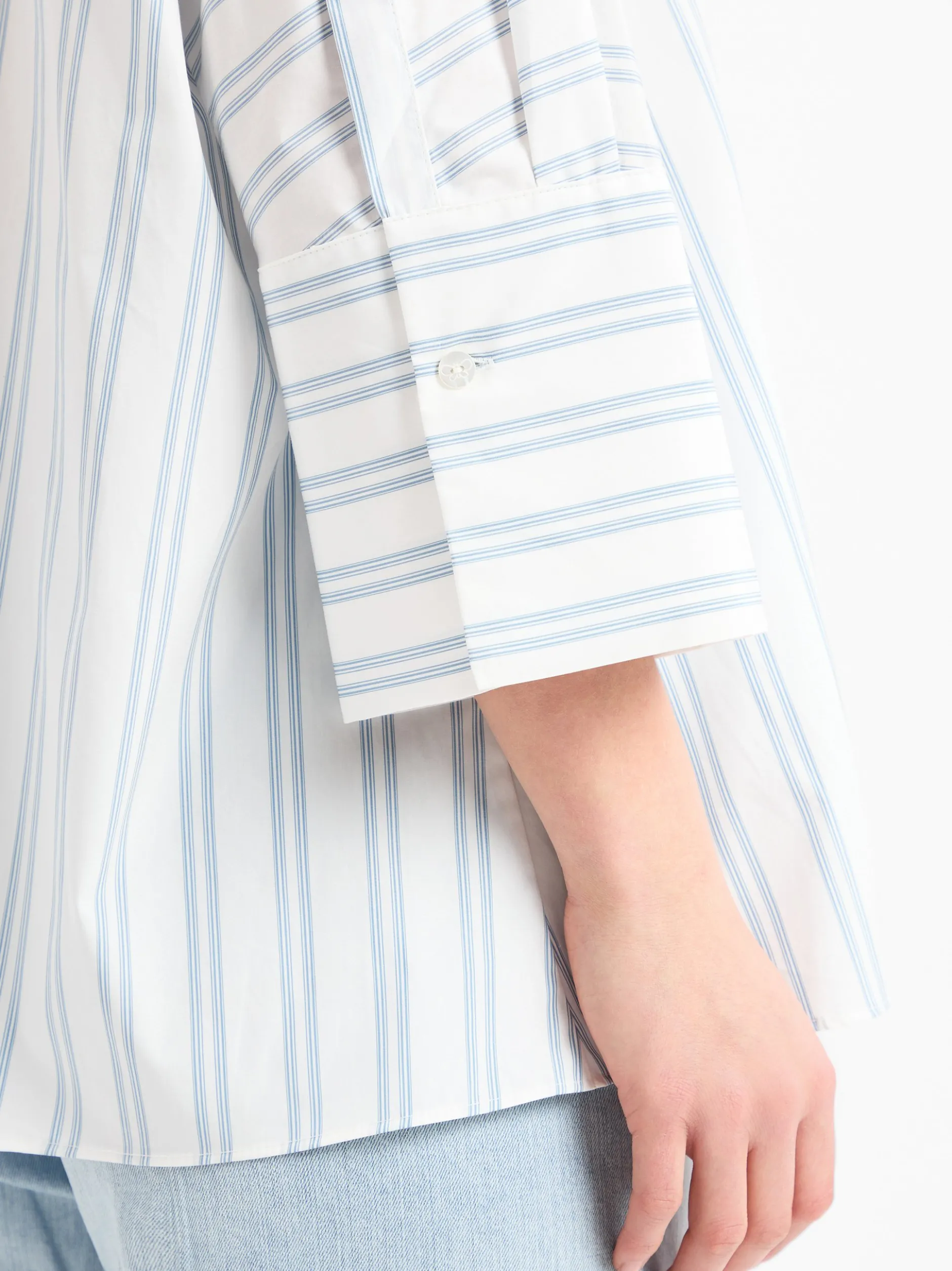 Weekend Max Mara Damen Hemdbluse - Hudson in weiß hellblau