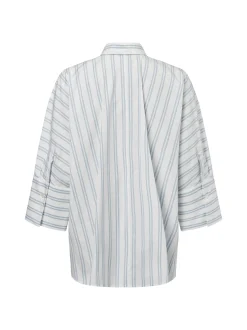 Weekend Max Mara Damen Hemdbluse - Hudson in weiß hellblau