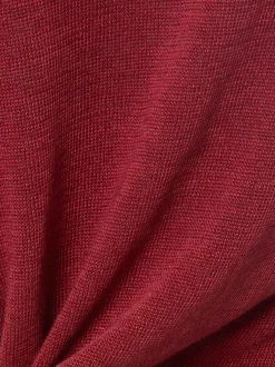 Weekend Max Mara Damen Leinen-T-shirt in bordeaux