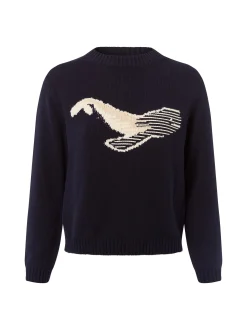 Weekend Max Mara Damen Strickpullover - Maglia in marine beige
