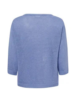Weekend Max Mara Damen Strickpullover aus Leinen - Maglia in hellblau