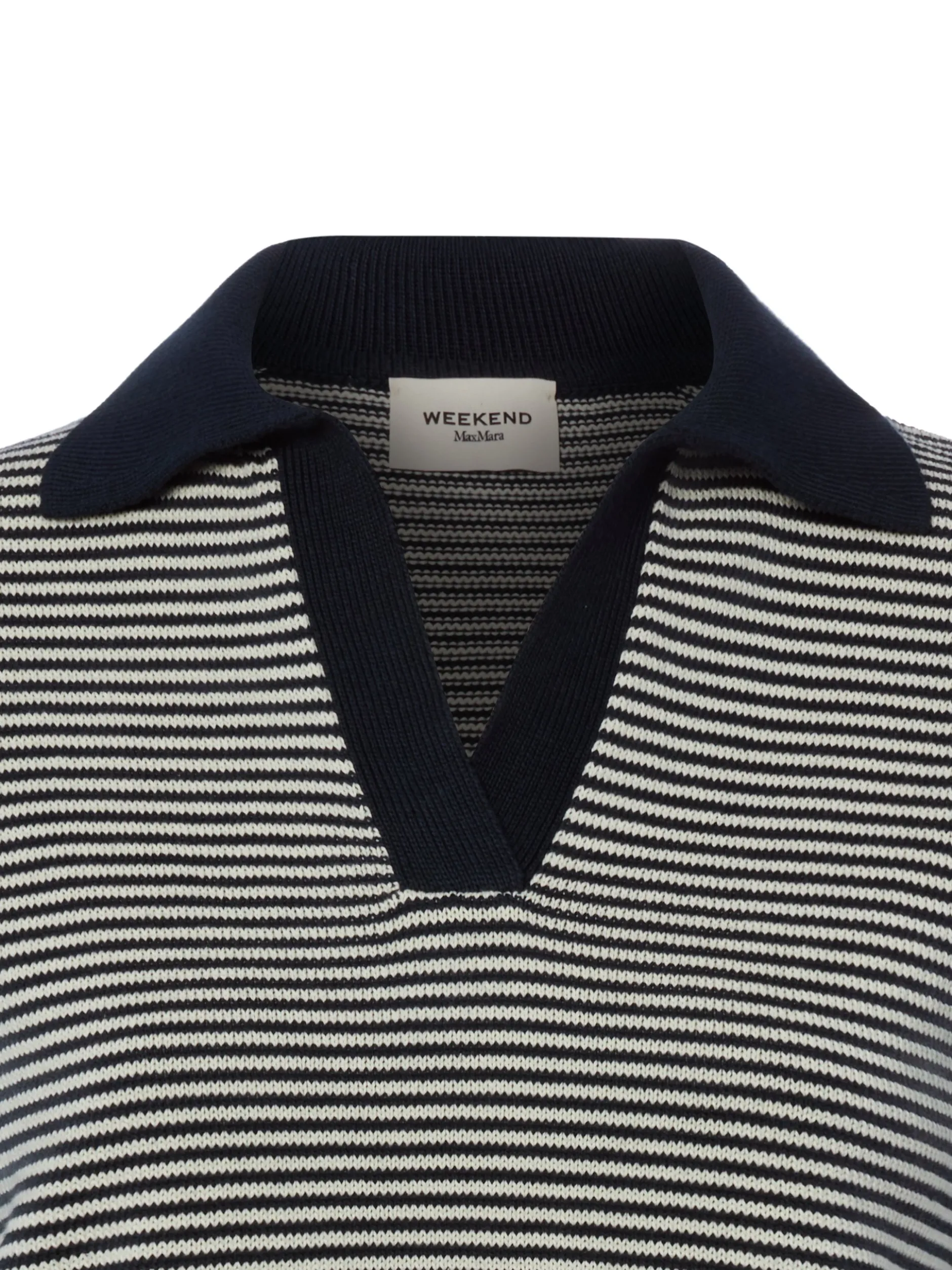 Weekend Max Mara Damen Strickshirt in marine weiß
