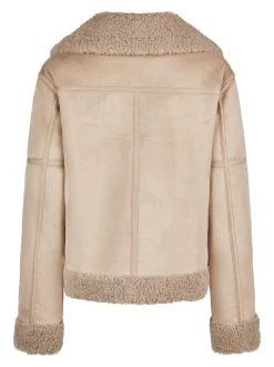 White Label Damen Bikerjacke in taupe