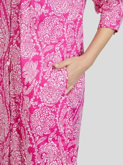 White Label Damen Hemdblusenkleid in rosa