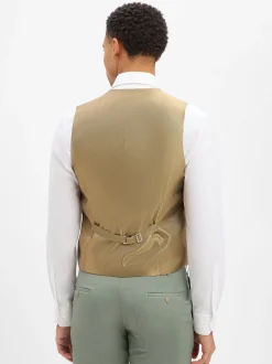Wilvorst Herren Baukasten-Weste in beige lind